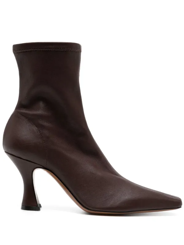 Neous Leather Boots in Brown
