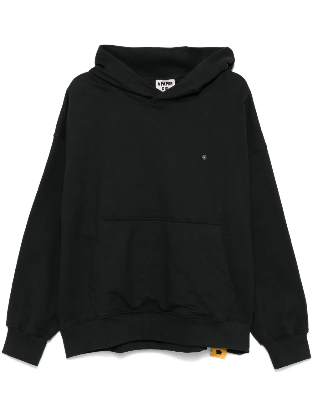 Shop A Paper Kid Cotton Hoodie In Black