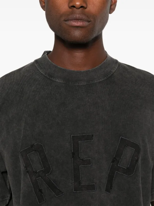 Represent REP アプリケTシャツ Represent REP アップリケ Tシャツ | ブラック | FARFETCH JP
