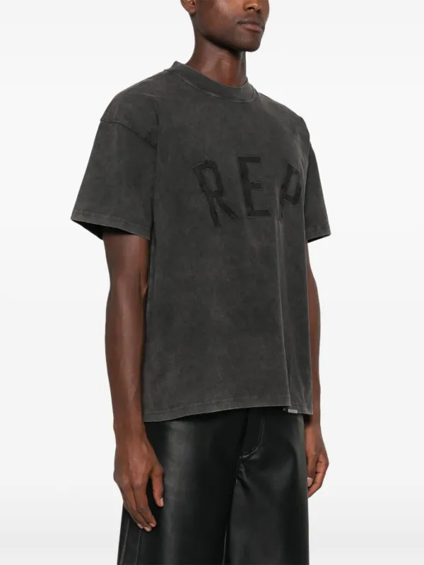 Represent REP アプリケTシャツ Represent REP アップリケ Tシャツ | ブラック | FARFETCH JP