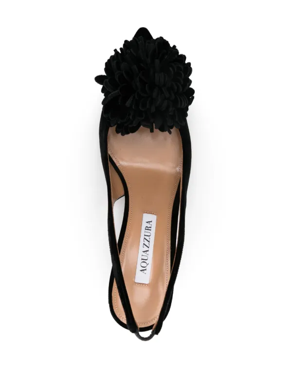 【Aquazzura】 Couturier 65ラフィアスリングバックパンプス Aquazzura Couturier 65mm スリングバック パンプス | ブラック