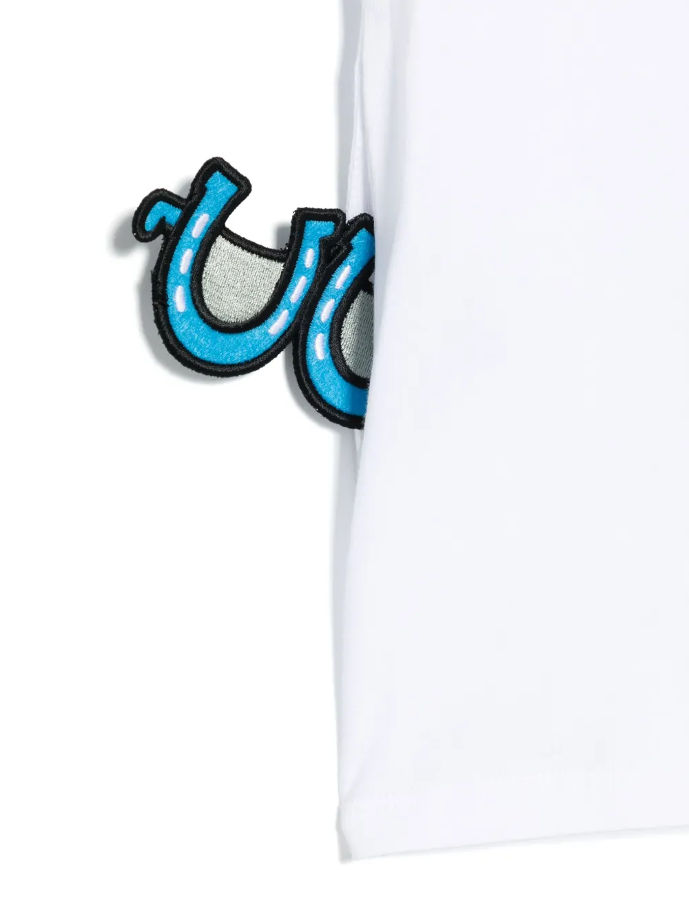Stella McCartney Kids T-shirt met patchdetail Wit