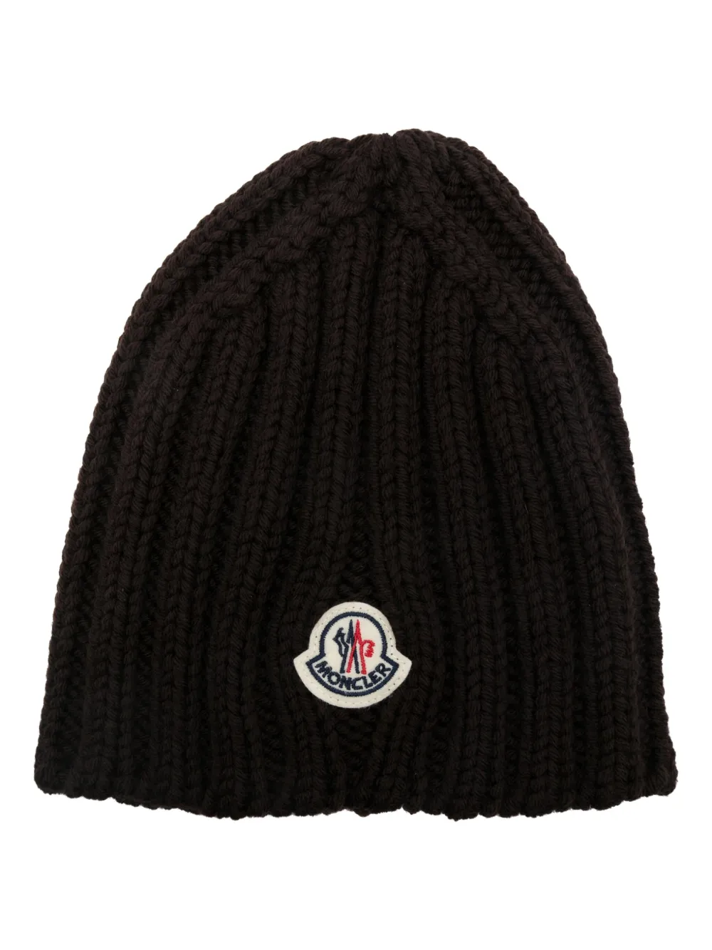Moncler Muts van scheerwol Bruin