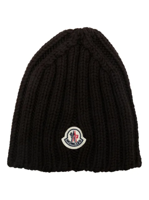 Moncler virgin-wool beanie hat