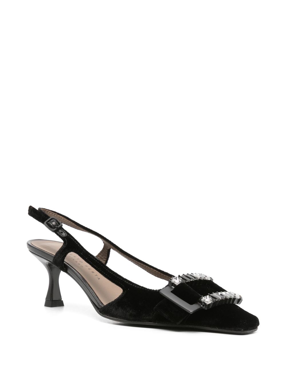 Roberto Festa 60mm velvet pumps - Zwart