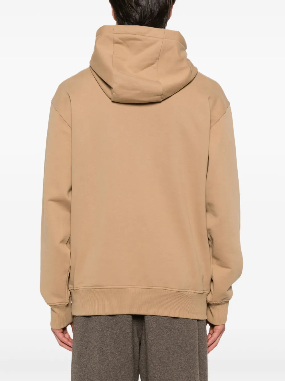 BOSS Hoodie met geborduurd logo Bruin