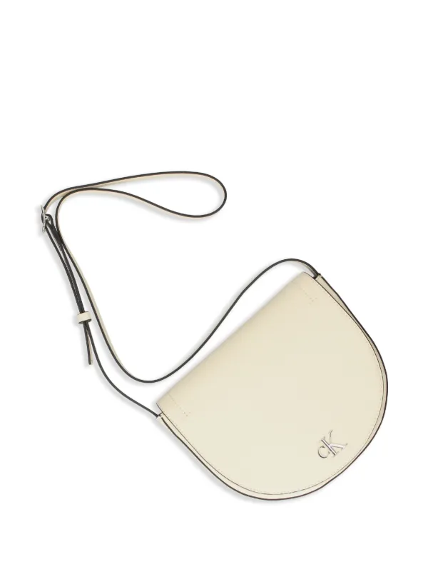 Calvin Klein Minimal Monogram Crossbody Bag | Neutrals | FARFETCH UK