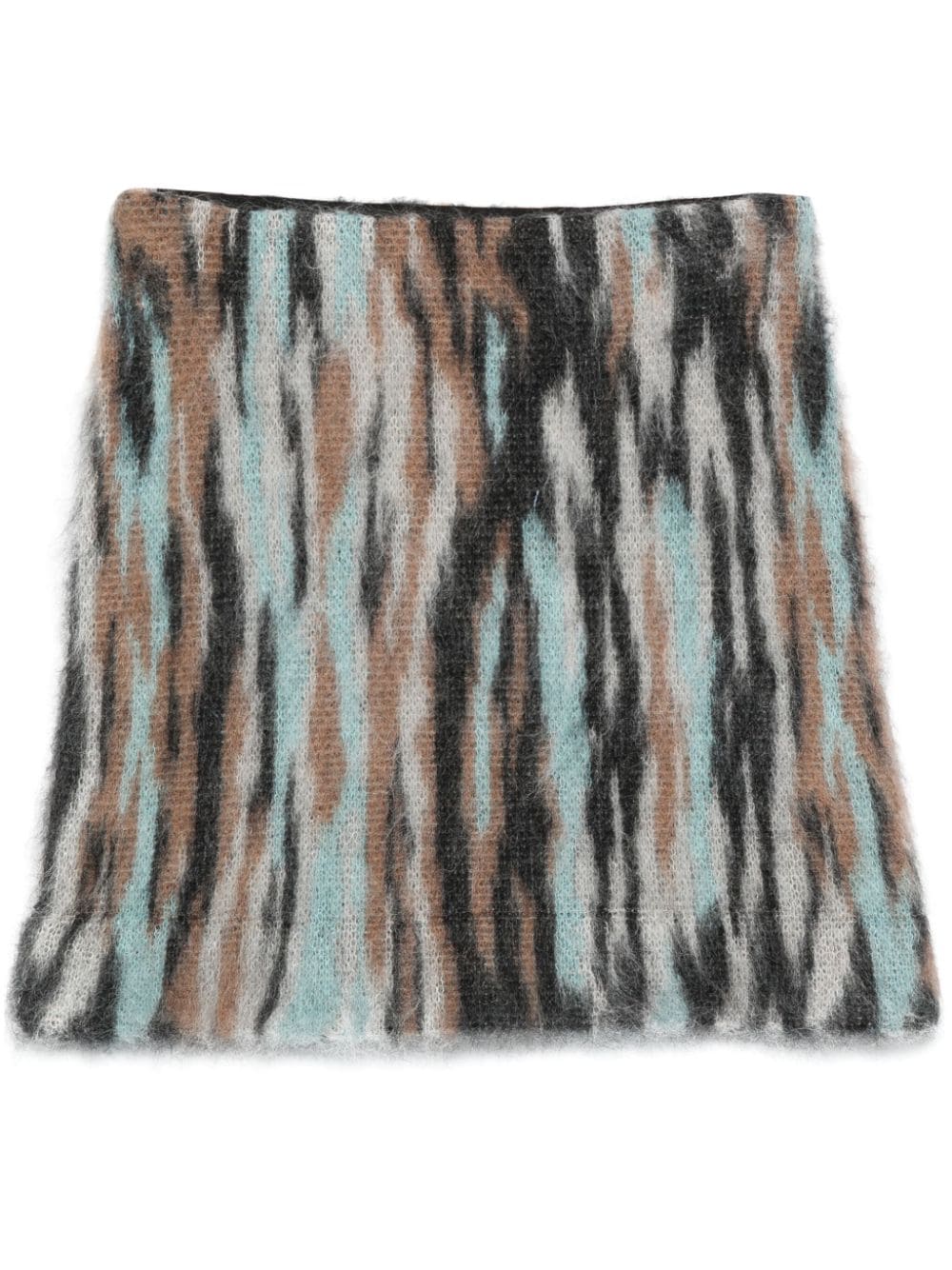 Shop Roberto Collina Abstract-print Mini Skirt In Black