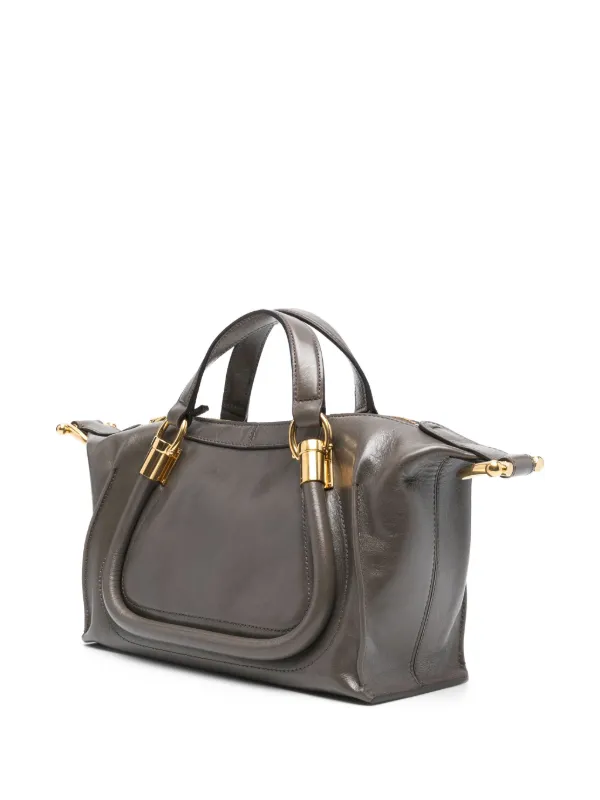 Chloé Small Paraty Shoulder Bag | Grey | FARFETCH
