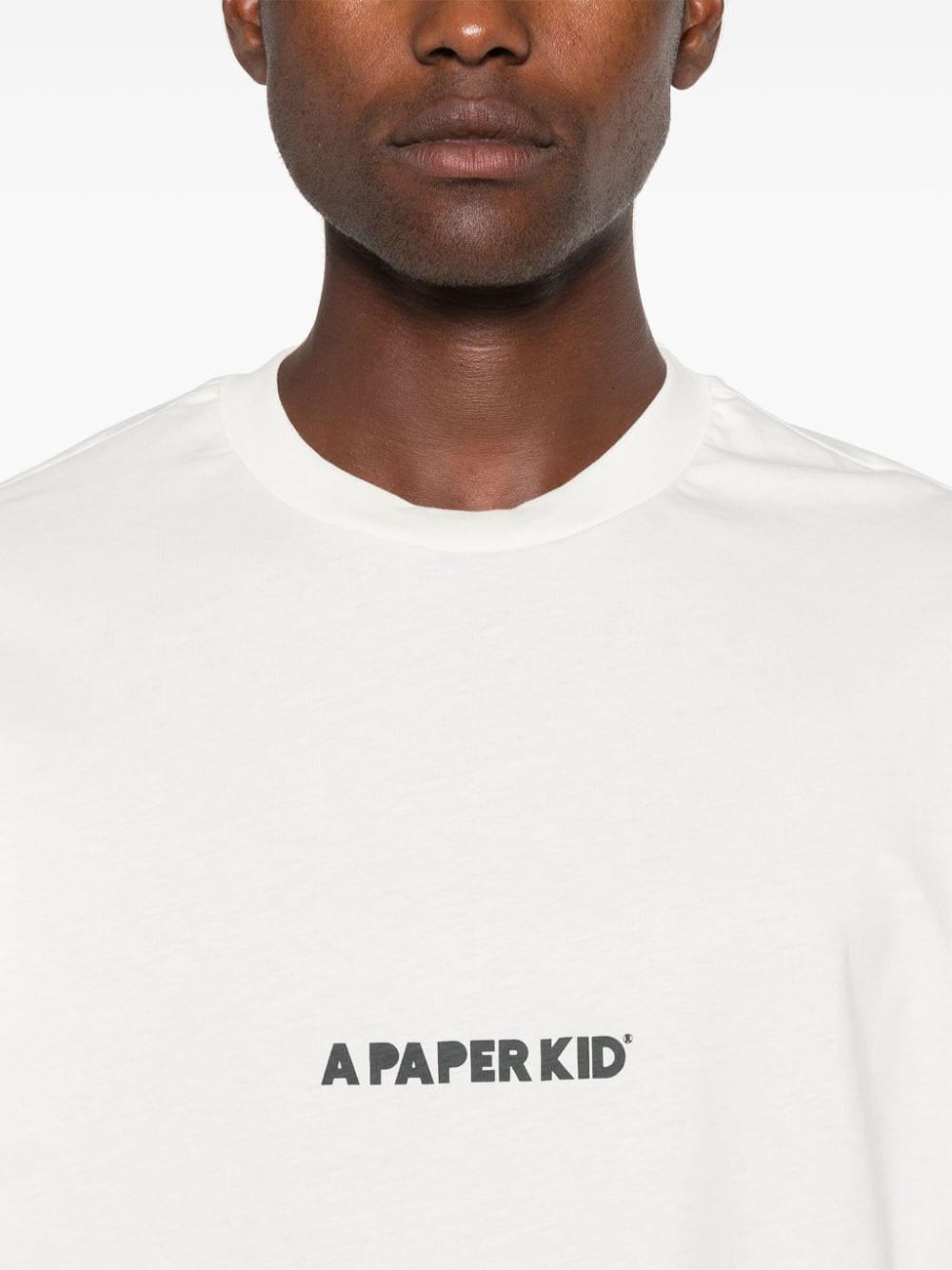 Shop A Paper Kid Logo-print T-shirt In White