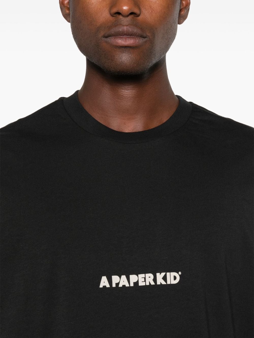 Shop A Paper Kid Logo-print T-shirt In Black