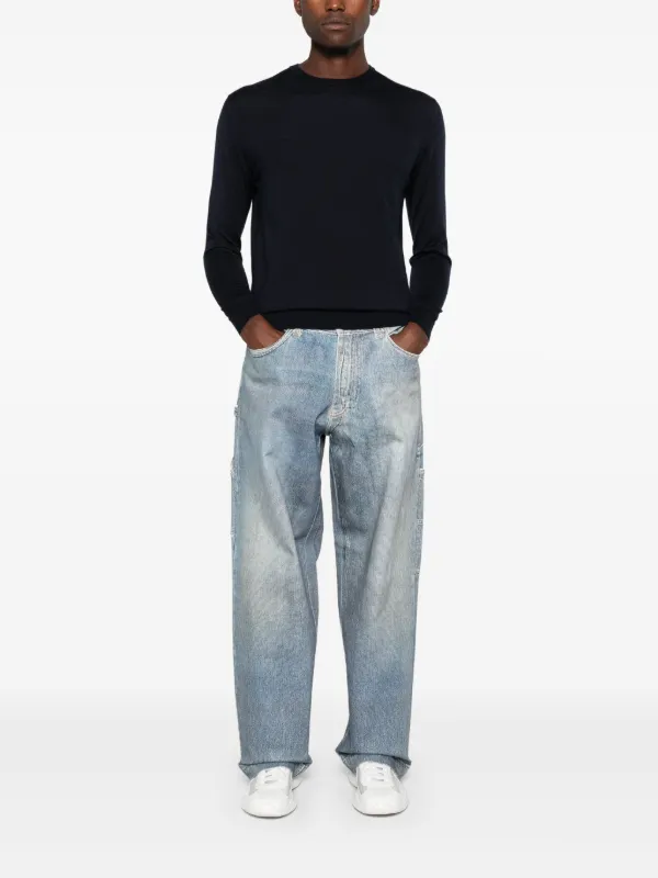 福袋 セール Malo クルーネック セーター | ブルー | FARFETCH JP トップス