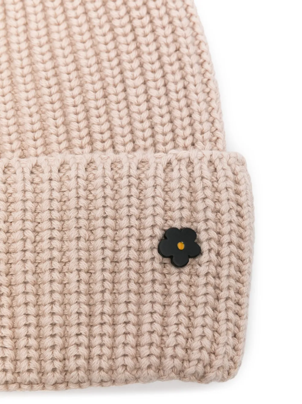 A Paper Kid ribbed beanie - Beige