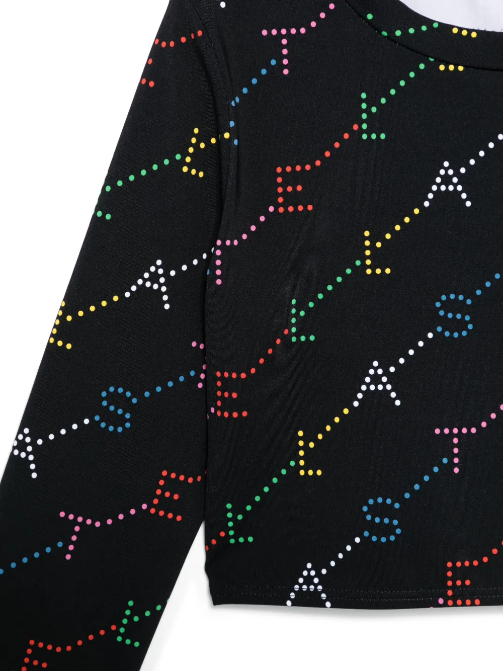Stella McCartney Kids T-shirt met logoprint Zwart