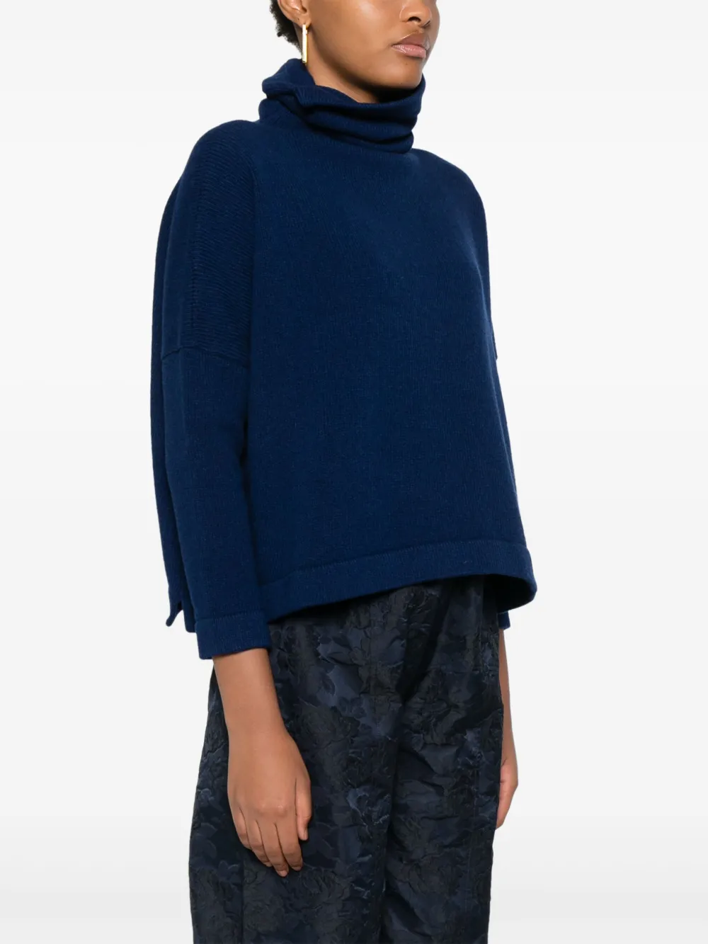 Daniela Gregis Cropped Sweater In 蓝色