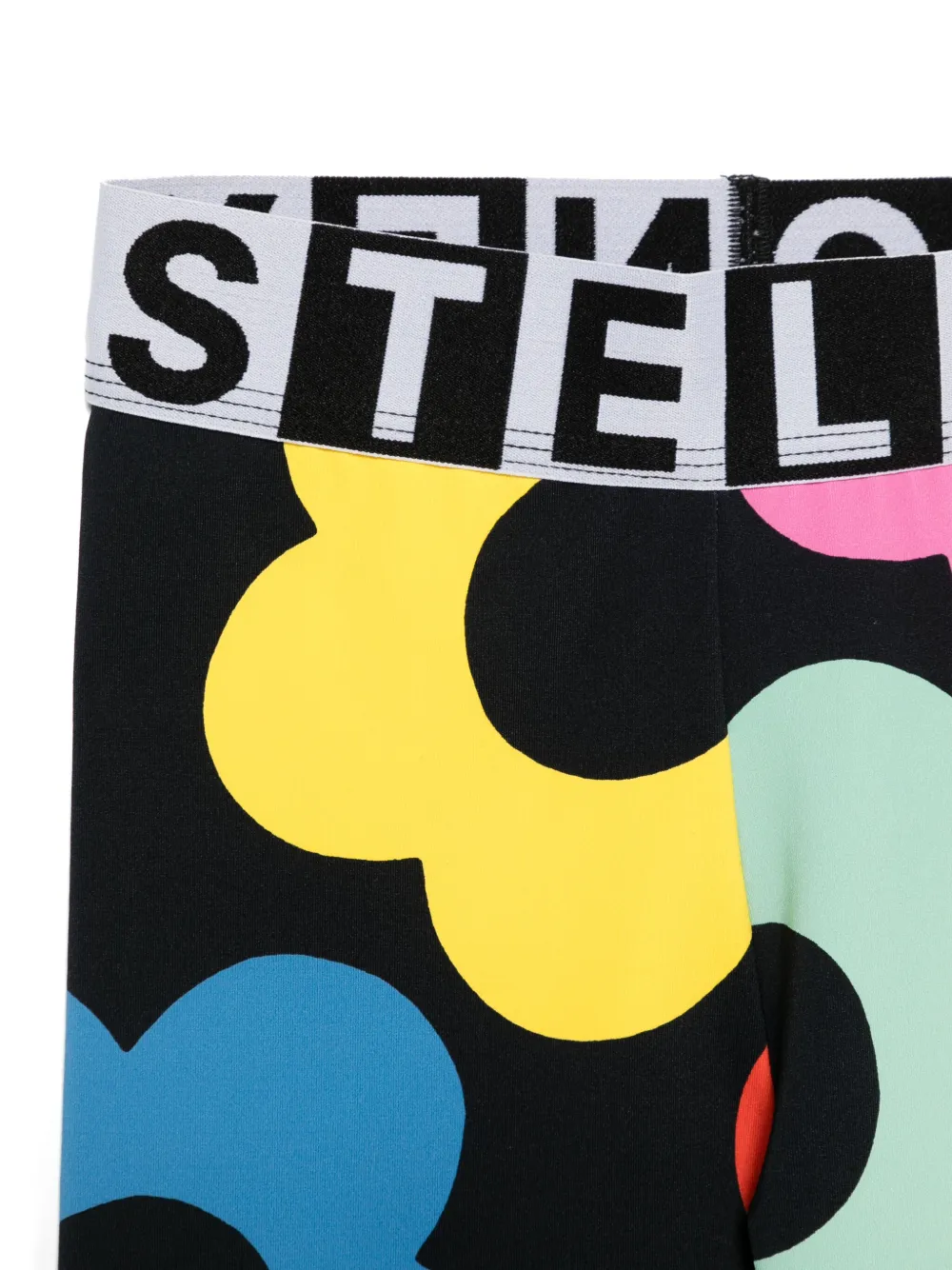 Stella McCartney Kids Legging met bloemenprint Zwart