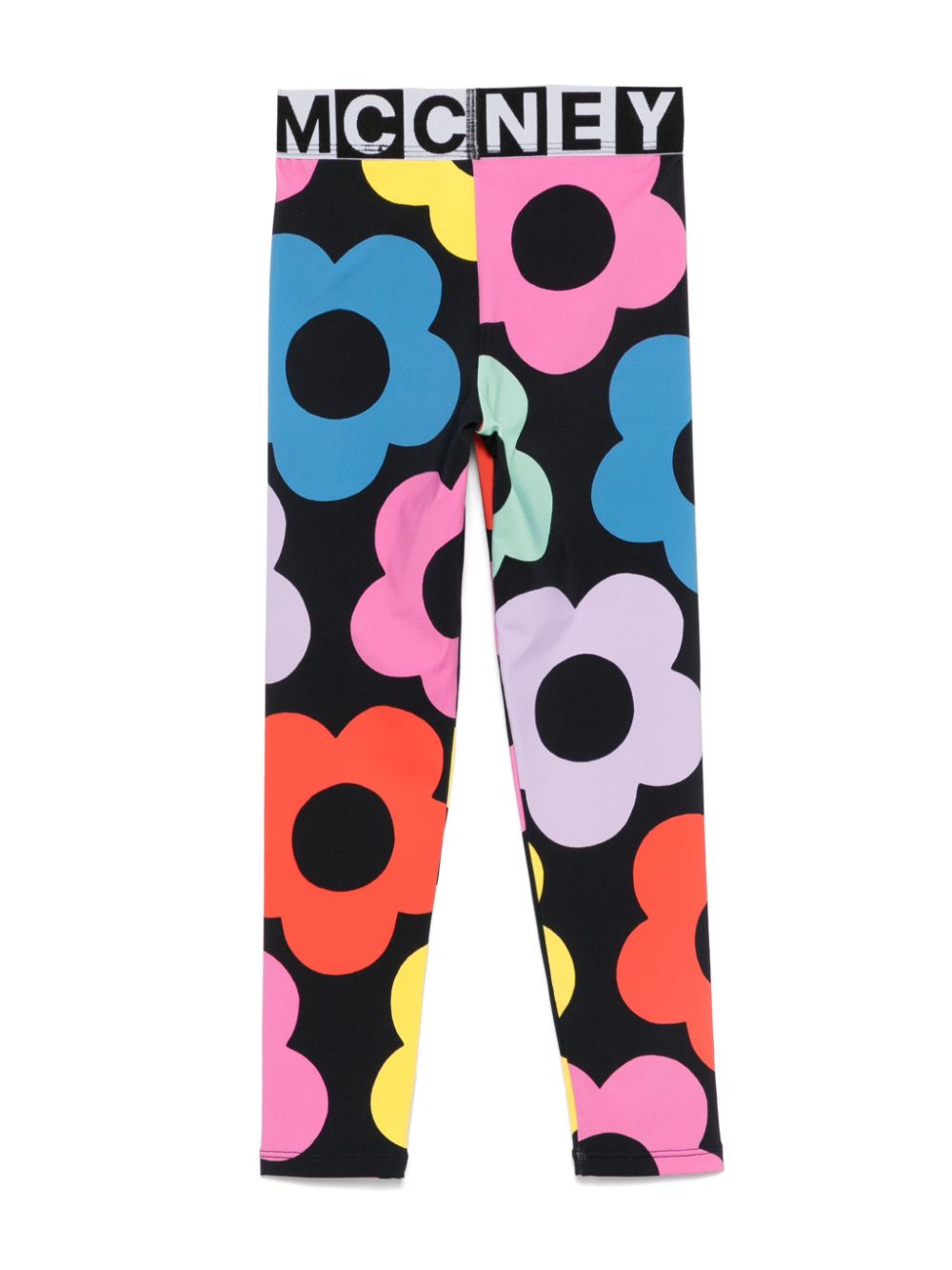 Stella McCartney Kids floral-print leggings - Zwart