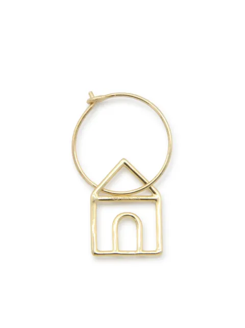 Aliita arete Casita en oro amarillo de 18kt