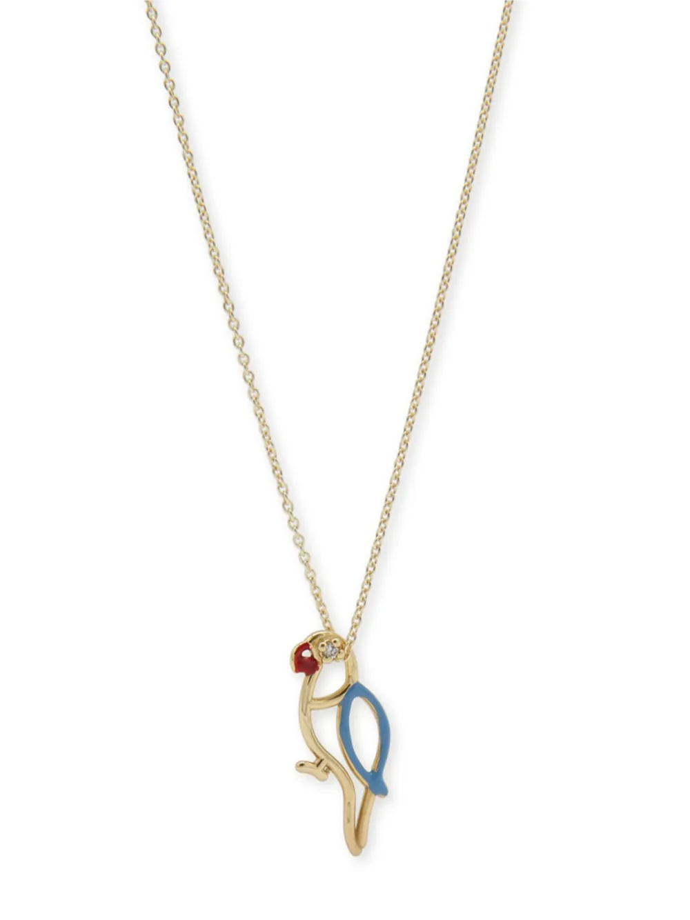 Aliita 9kt yellow gold Papagayo Brillante diamond necklace - Goud