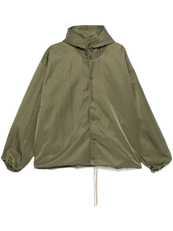 FEAR OF GOD ESSENTIALS Textured Nylon Hooded Coaches Jacket