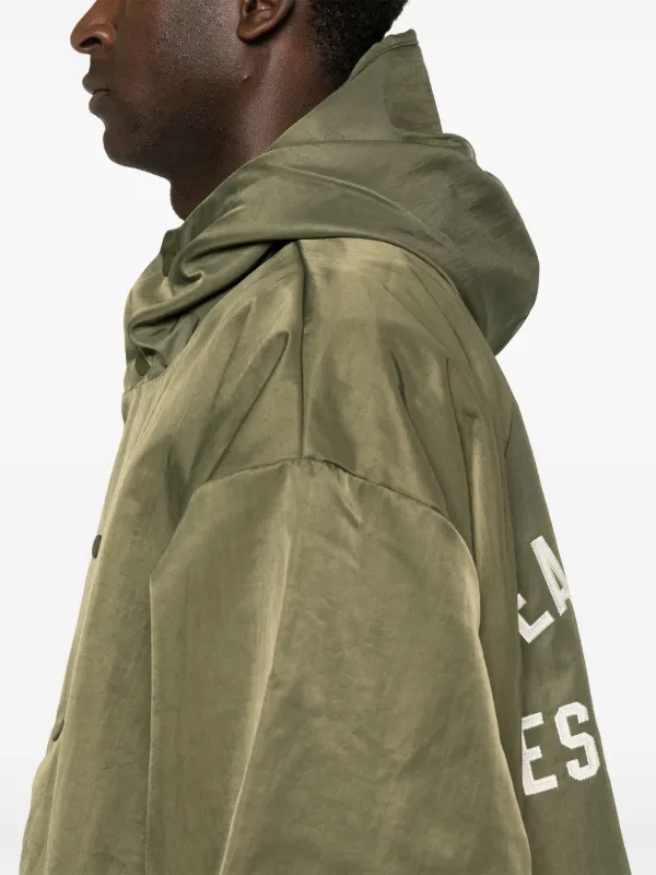 FEAR OF GOD ESSENTIALS Textured Nylon Hooded Coaches Jacket