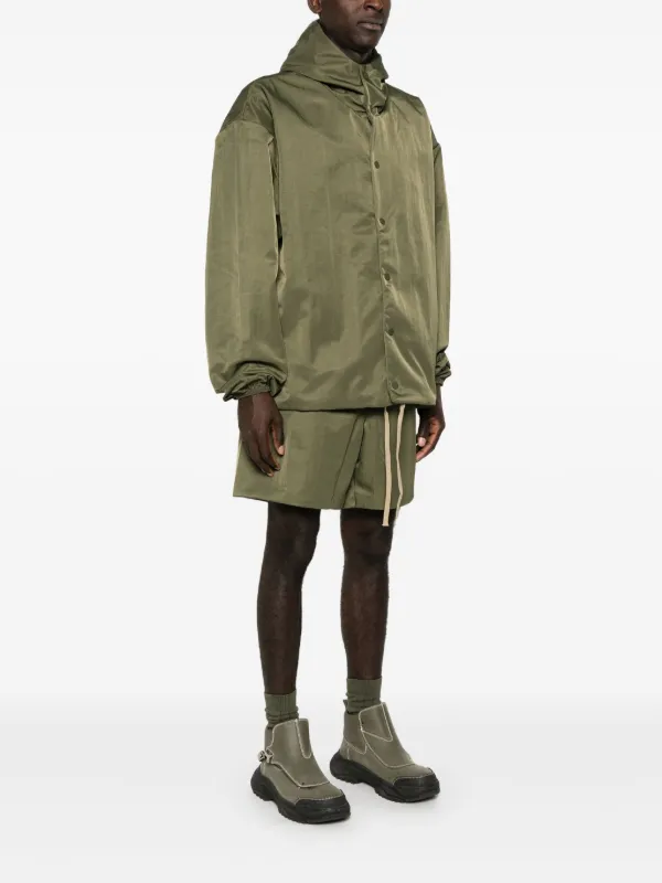 FEAR OF GOD ESSENTIALS Textured Nylon Hooded Coaches Jacket