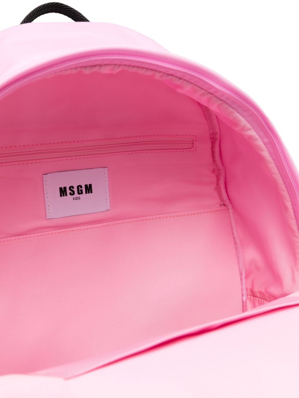 Shop Msgm Logo-stamp Backpack In Pink