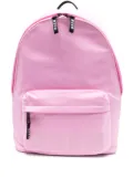 MSGM Kids logo-stamp backpack - Pink