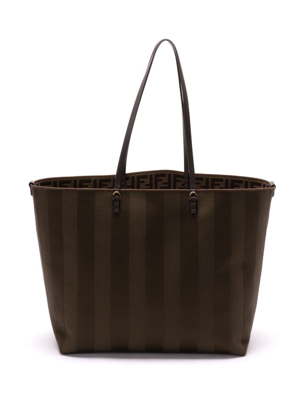 Shop Fendi Roll Tote Bag In Brown