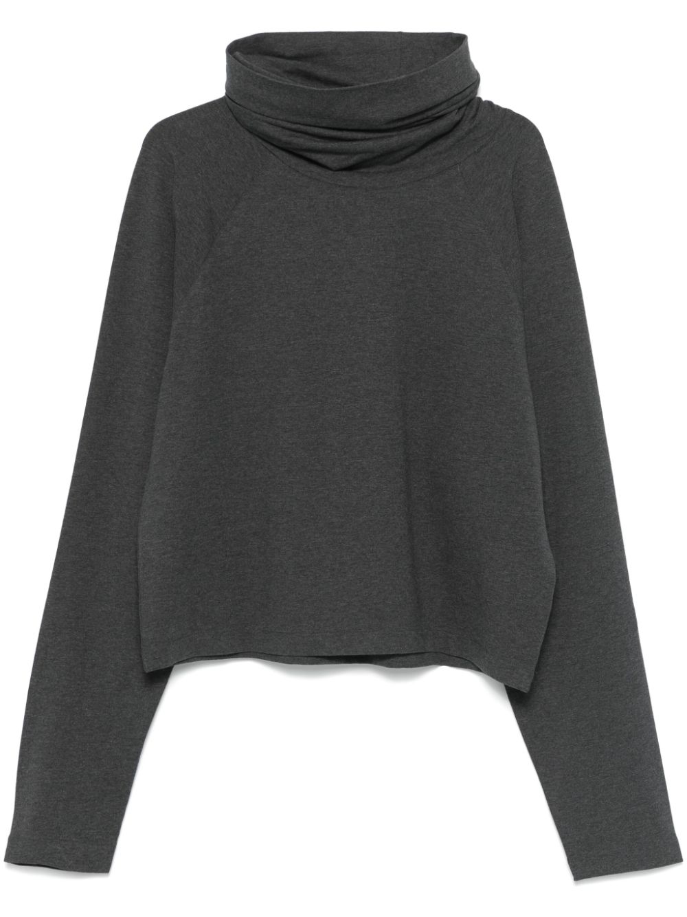 Norma Kamali raglan-sleeves turtleneck top - Grey