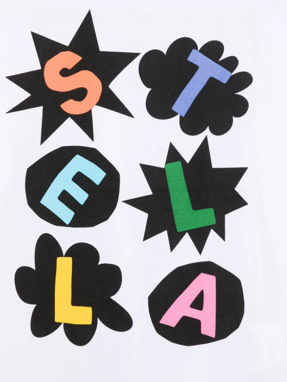 Stella McCartney Kids T-shirt met logoprint Wit