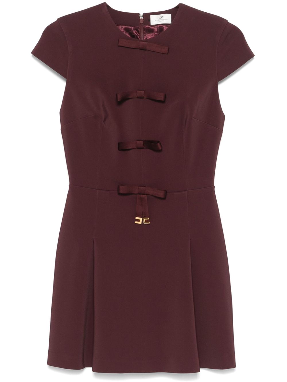 Elisabetta Franchi Mini-jurk met strikdetail Rood