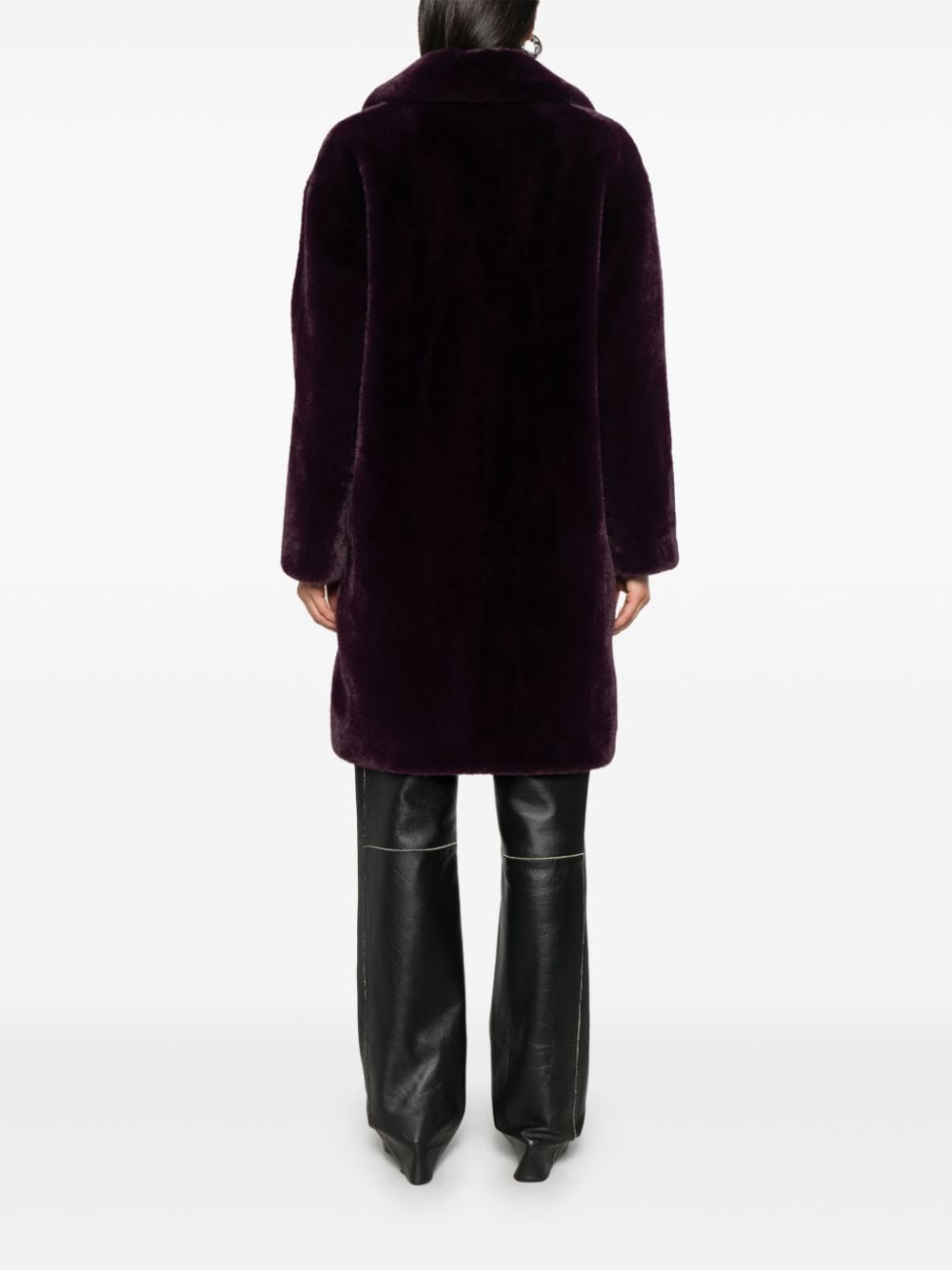 Shop Stand Studio Camille Coat In Purple