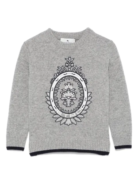 ETRO KIDS Coat Of Arms sweater