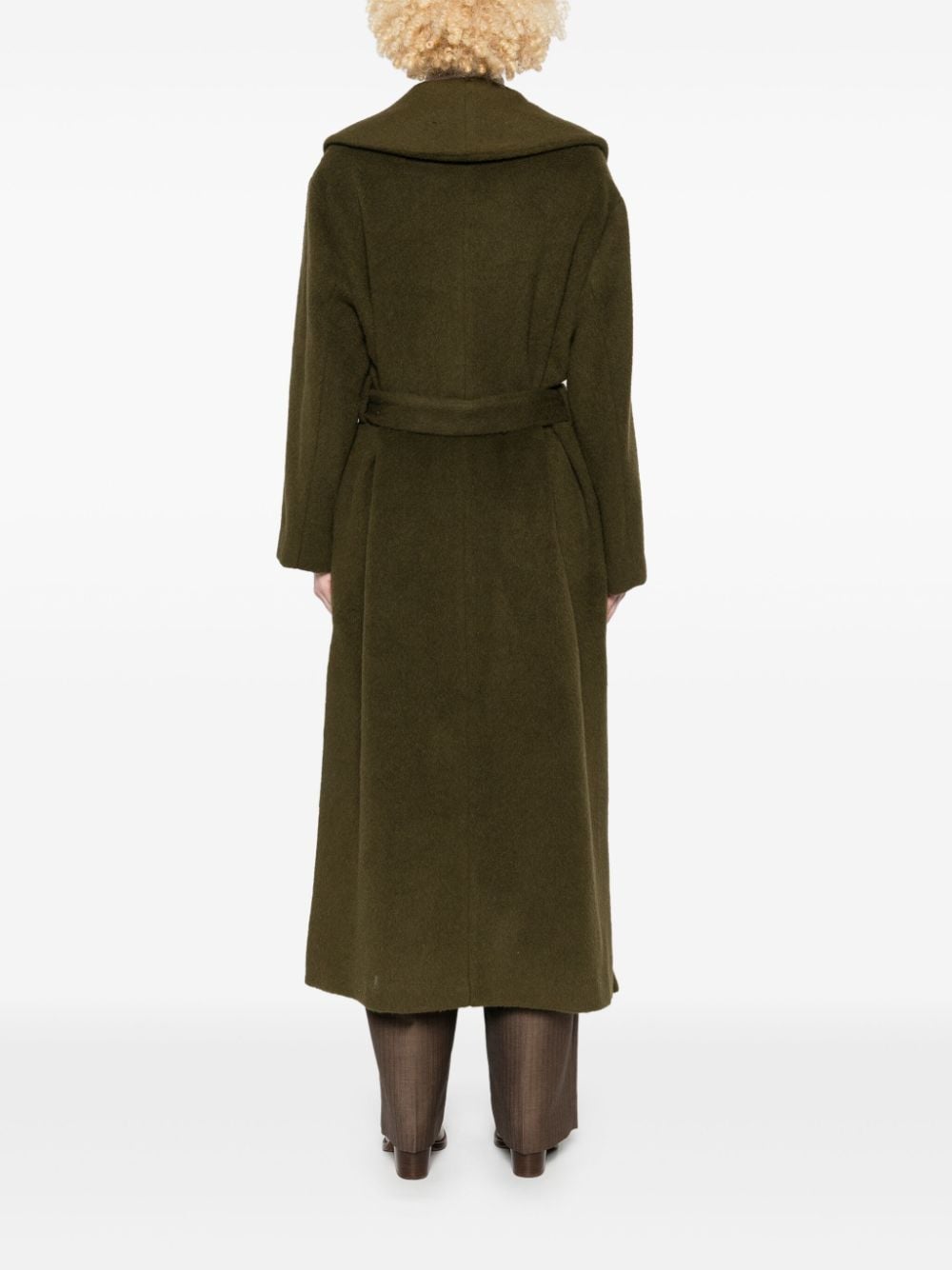 Shop Staud Dakota Coat In Green