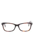 Carolina Herrera rectangle-frame glasses - Brown