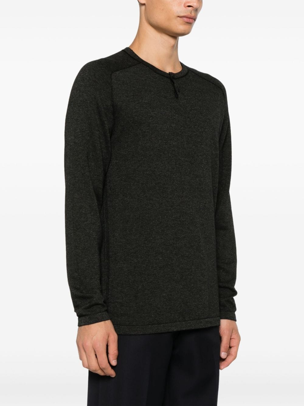 Shop Transit Mélange-effect Sweater In Grey