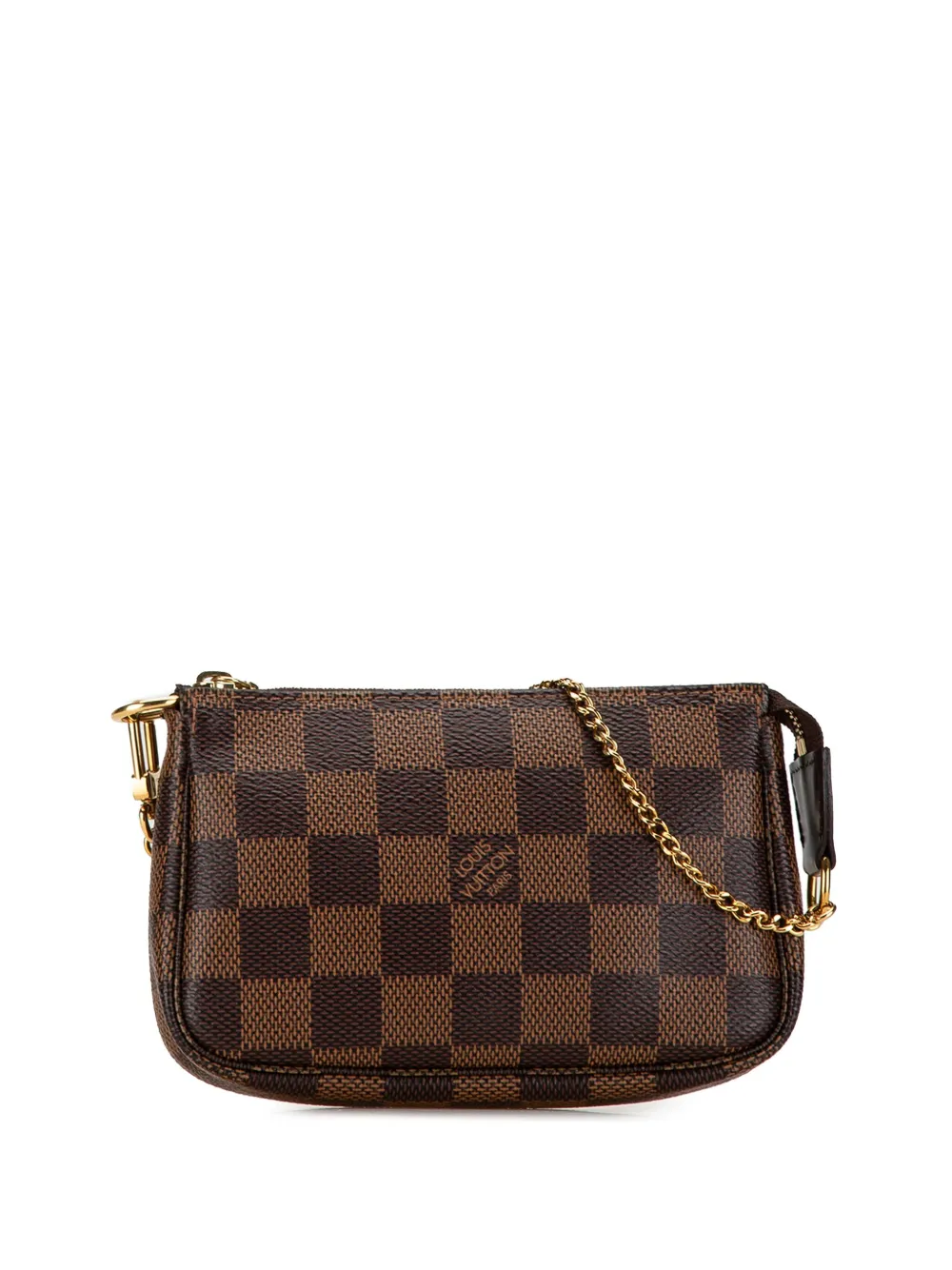 Affordable Louis Vuitton Pre-Owned 2020 Damier Ebene Mini Pochette Accessoires handbag WOMEN