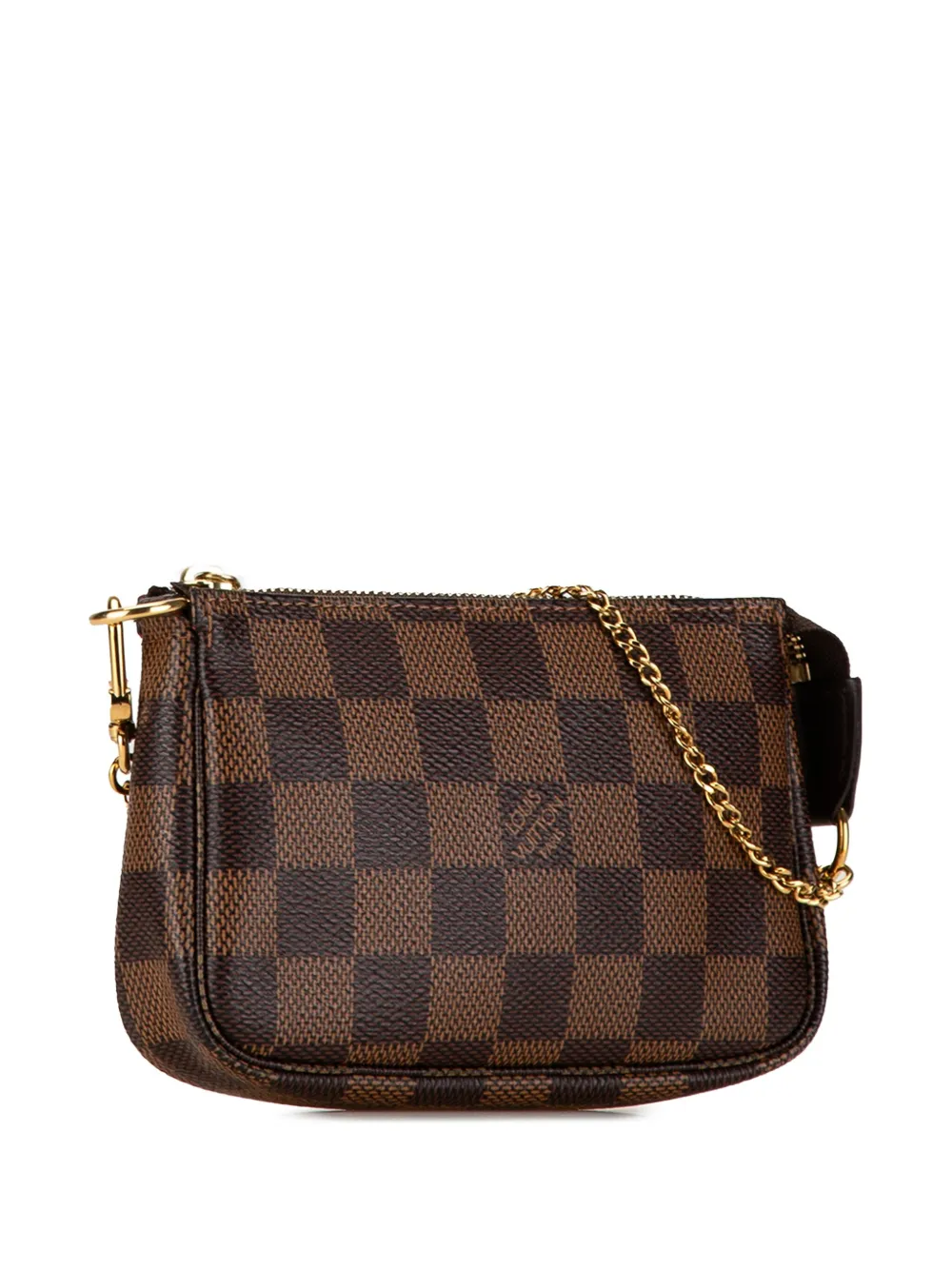 Affordable Louis Vuitton Pre-Owned 2020 Damier Ebene Mini Pochette Accessoires handbag WOMEN