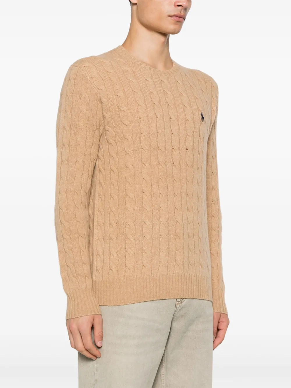 Polo Ralph Lauren Trui met geborduurd Polo Pony-logo Bruin
