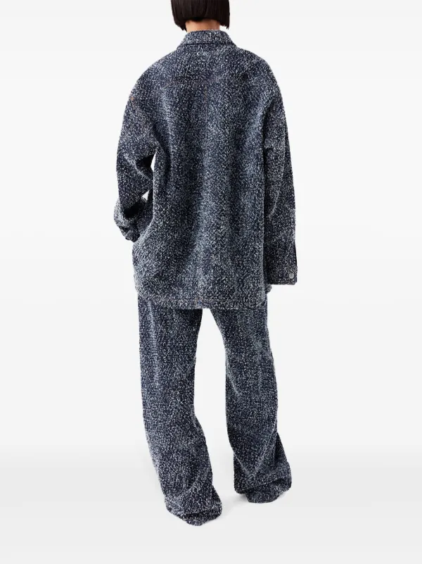 コート Stella McCartney Stella McCartney Coats Blue Stella McCartney Kids - Girls Blue Faux Fur Coat