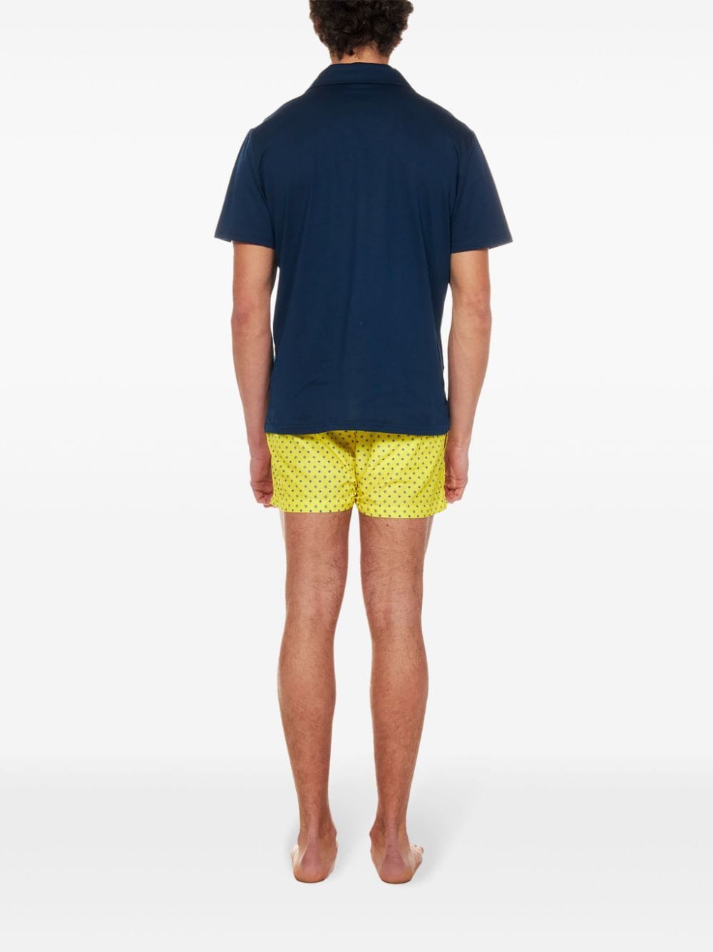 Shop Franzese Collection James Bond Swim Shorts In Yellow