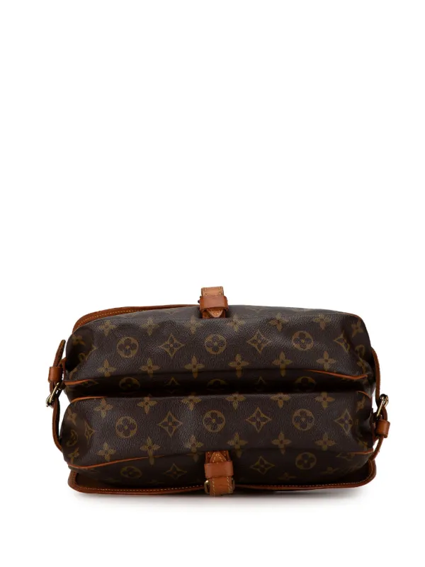 Louis Vuitton Pre Owned 1992 Monogram Saumur 30 Crossbody Bag Brown FARFETCH IE