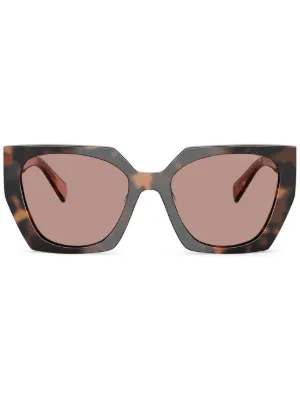 Gucci Eyewear トータスシェル スクエアサングラス | ブラウン