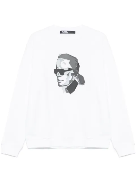 Karl Lagerfeld logo-raised sweatshirt