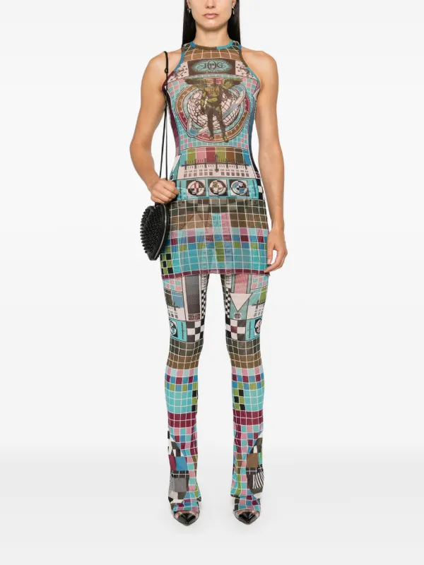 Jean Paul GAULTIER 日本語版 Jean Paul Gaultier Mire Palazzo Trousers | Blue | FARFETCH