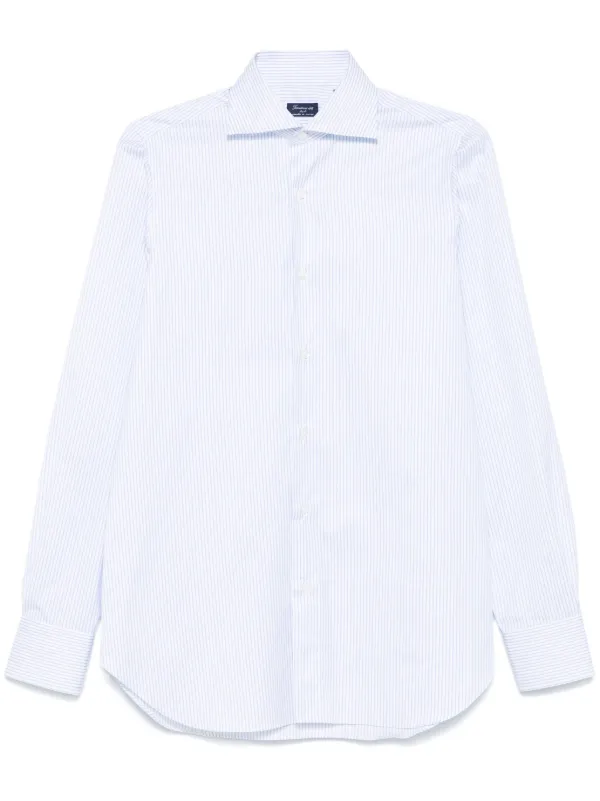 Finamore 1925 Napoli ストライプ シャツ | ホワイト | FARFETCH JP