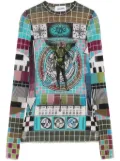 Jean Paul Gaultier Mire-print T-shirt - Blue