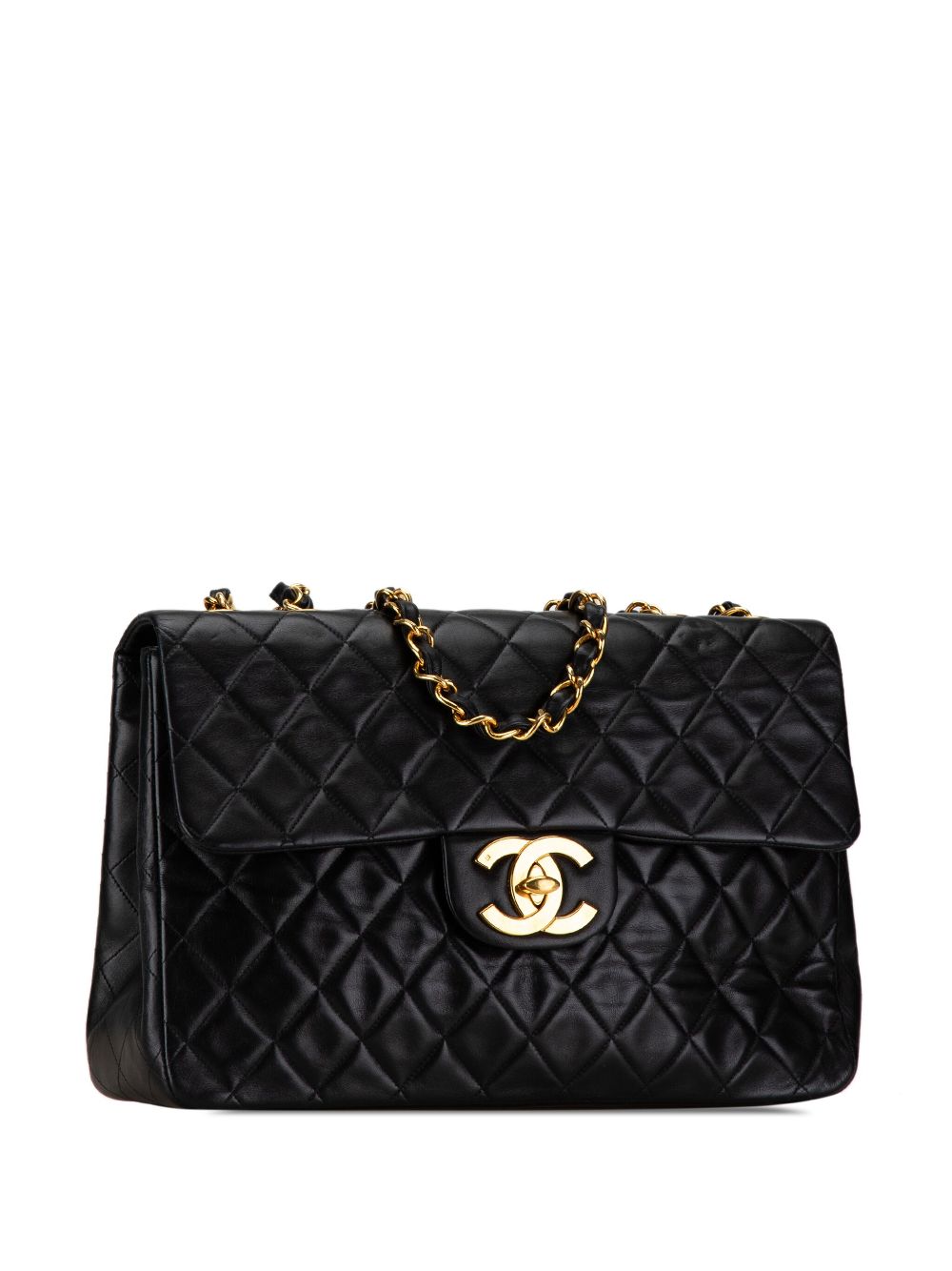 Cheap HOT SALE CHANEL 1994-1996 Maxi Classic Lambskin Single Flap shoulder bag Women