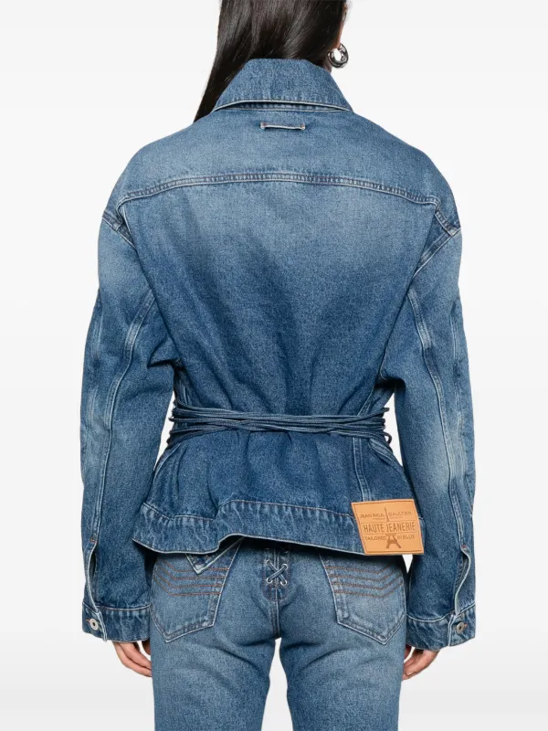 Jean Paul Gaultier lace-up Jacket | Blue | FARFETCH IL